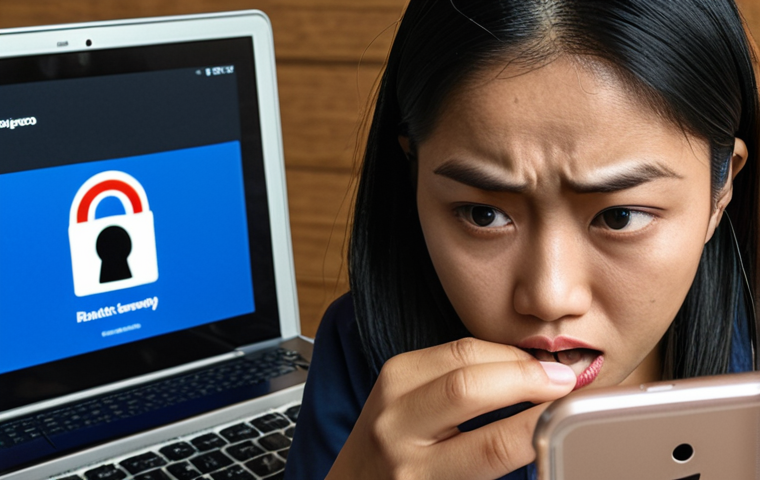 **

Prompt: A worried Malaysian looking at a phishing email on their phone, with a fake bank logo. Focus on the urgency and deceptive nature of the email. Include a padlock icon to symbolize online security.

**