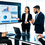 A diverse group of professional individuals in modest business attire, fully clothed, engaged in an interactive cybersecurity awareness training session within a modern, well-lit corporate conference room. They are collaboratively discussing data protection strategies, with one individual pointing to a digital display showing a secure network diagram. Perfect anatomy, natural poses, well-formed hands, proper finger count, correct proportions. Professional photography, high-resolution, safe for work, appropriate content, family-friendly.