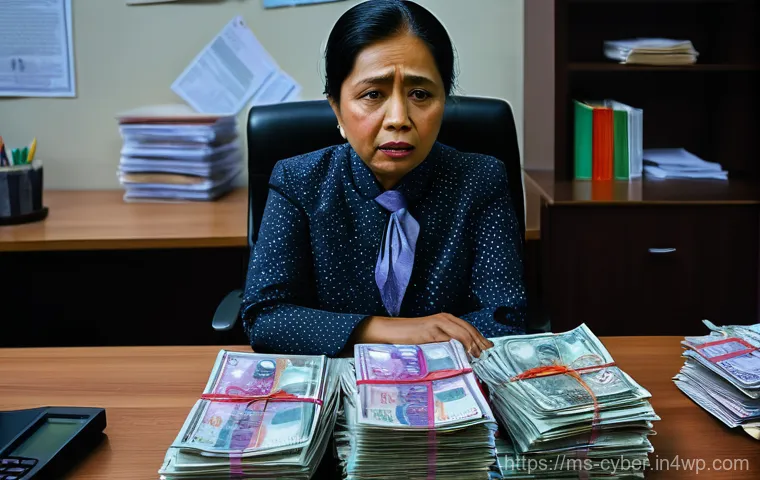 사이버 보안 규정 준수 실패 사례 연구 - **Prompt:** A young Malaysian professional, dressed in smart casual attire (e.g., a modest blouse an...