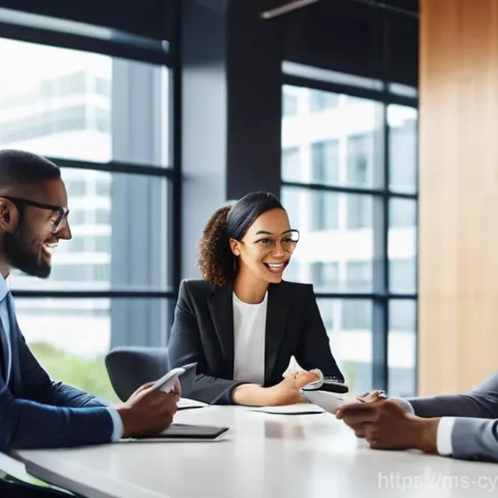 사이버 보안 규정 준수 통합 솔루션의 장점 - **Prompt:** A diverse group of business professionals (male and female, representing various ethnici...