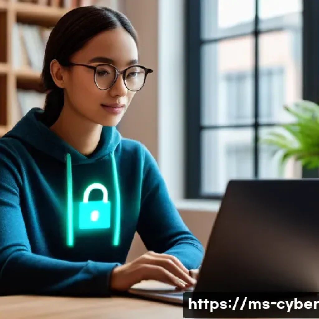 사이버 보안 규정 준수 및 데이터 처리 계약 - **Prompt 1: Empowered Digital User**
    A young adult, with a focused and confident expression, is ...