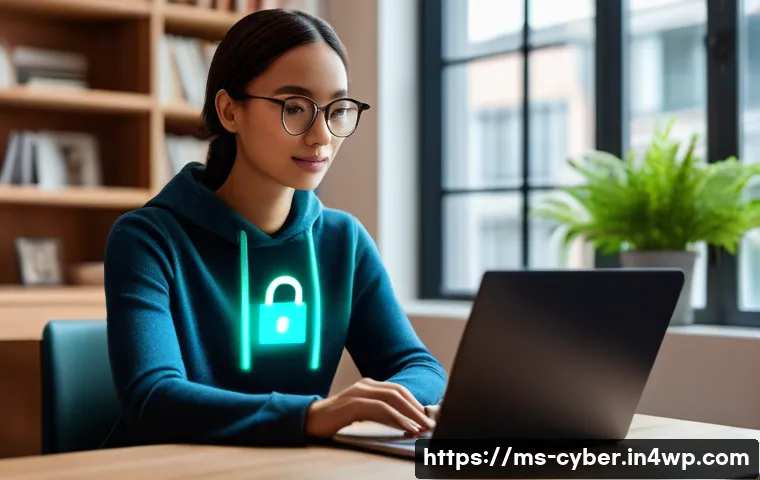 사이버 보안 규정 준수 및 데이터 처리 계약 - **Prompt 1: Empowered Digital User**
    A young adult, with a focused and confident expression, is ...