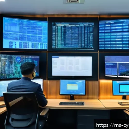 사이버 보안 규정 준수와 리스크 관리 - A modern Malaysian office environment with diverse professionals collaborating on cybersecurity poli...